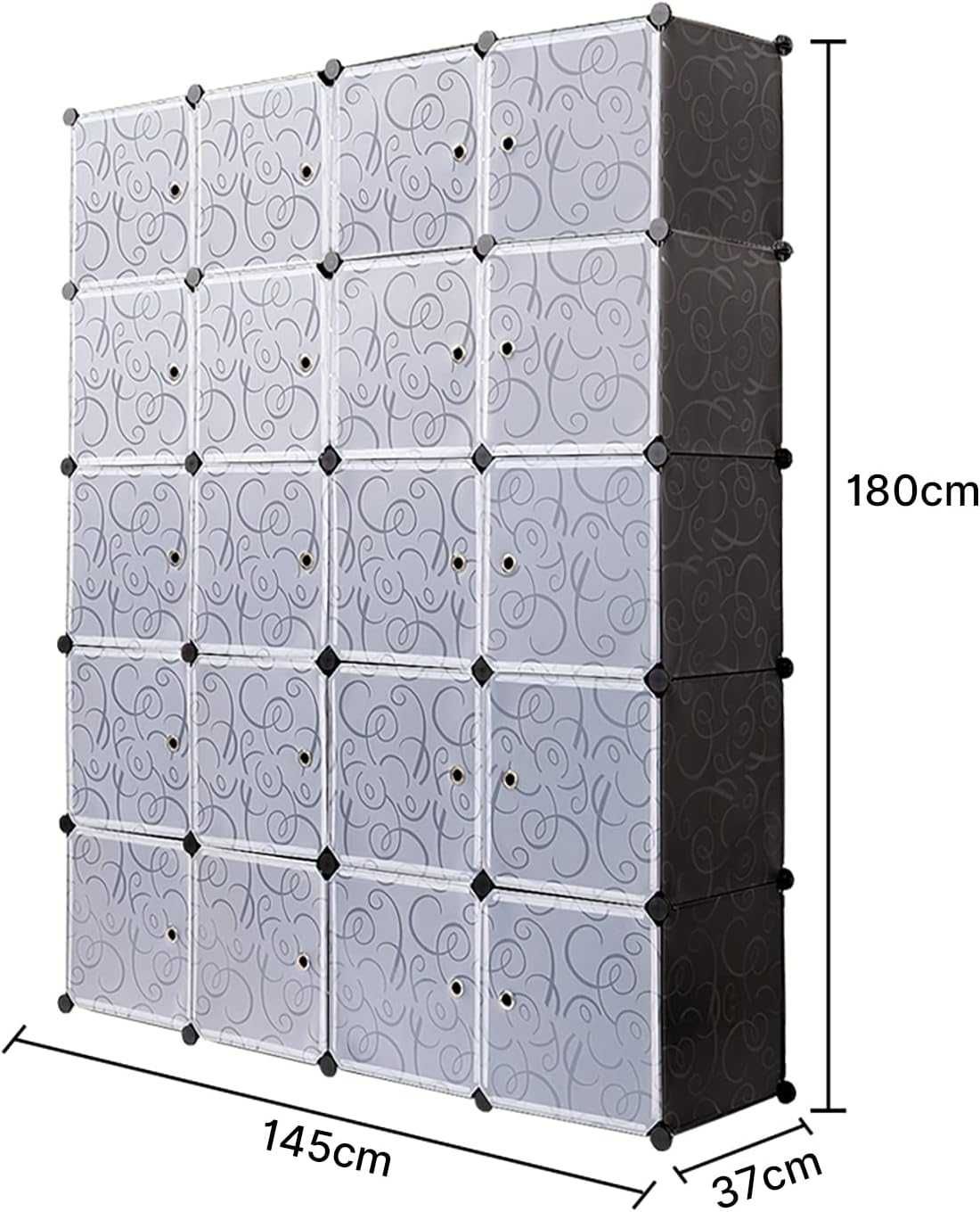 шафа полиця органайзер Meerveil Plastic Storage Cubes для одягу