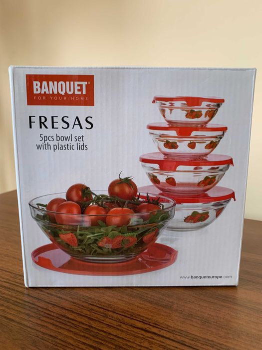 Набір скляних мисок