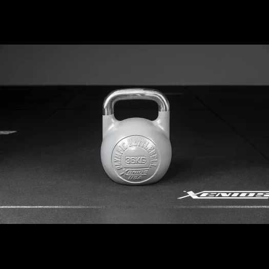 Stalowe Girie Kettlebells Xenios USA, z jednego kawałka stali, 8 kg