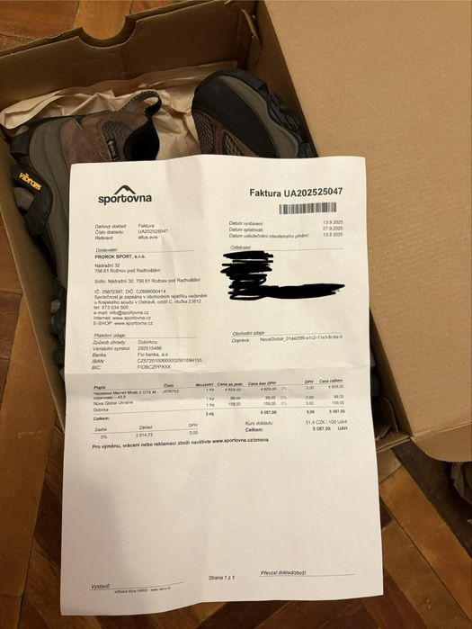 Merrell moab 3 gtx 43,5 27,5 см