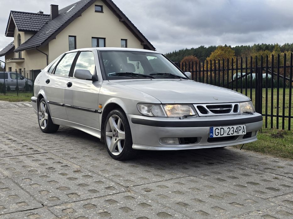 Saab 9-3 2.0 turbo 205km, manual, LPG, wersja aero, skóry, sprawny.
