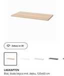 Ikea biurko nowy blat 120x60