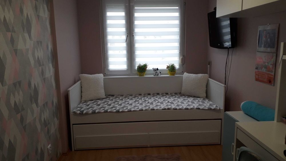 Łóżko podwójne wysuwane