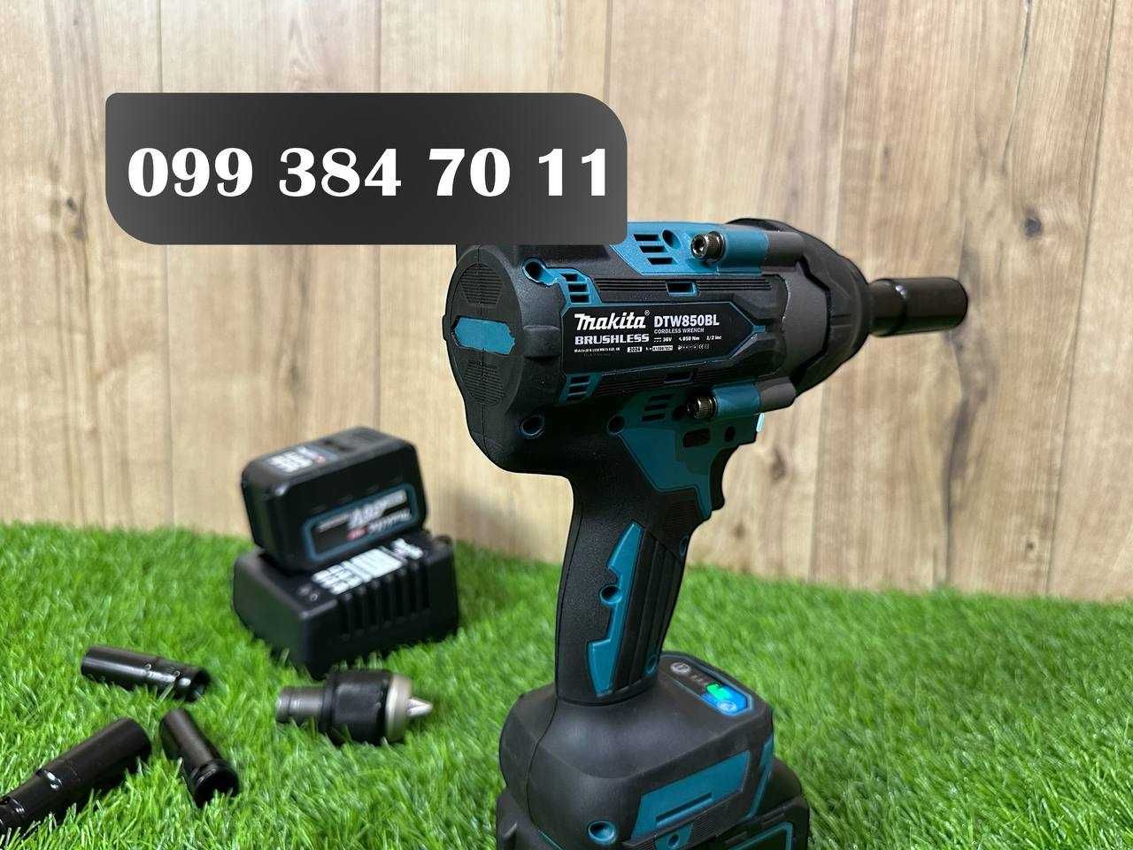 Професійний гайковерт Makita DTW850PRO Гайкокрут із насадками 36V-9Ah