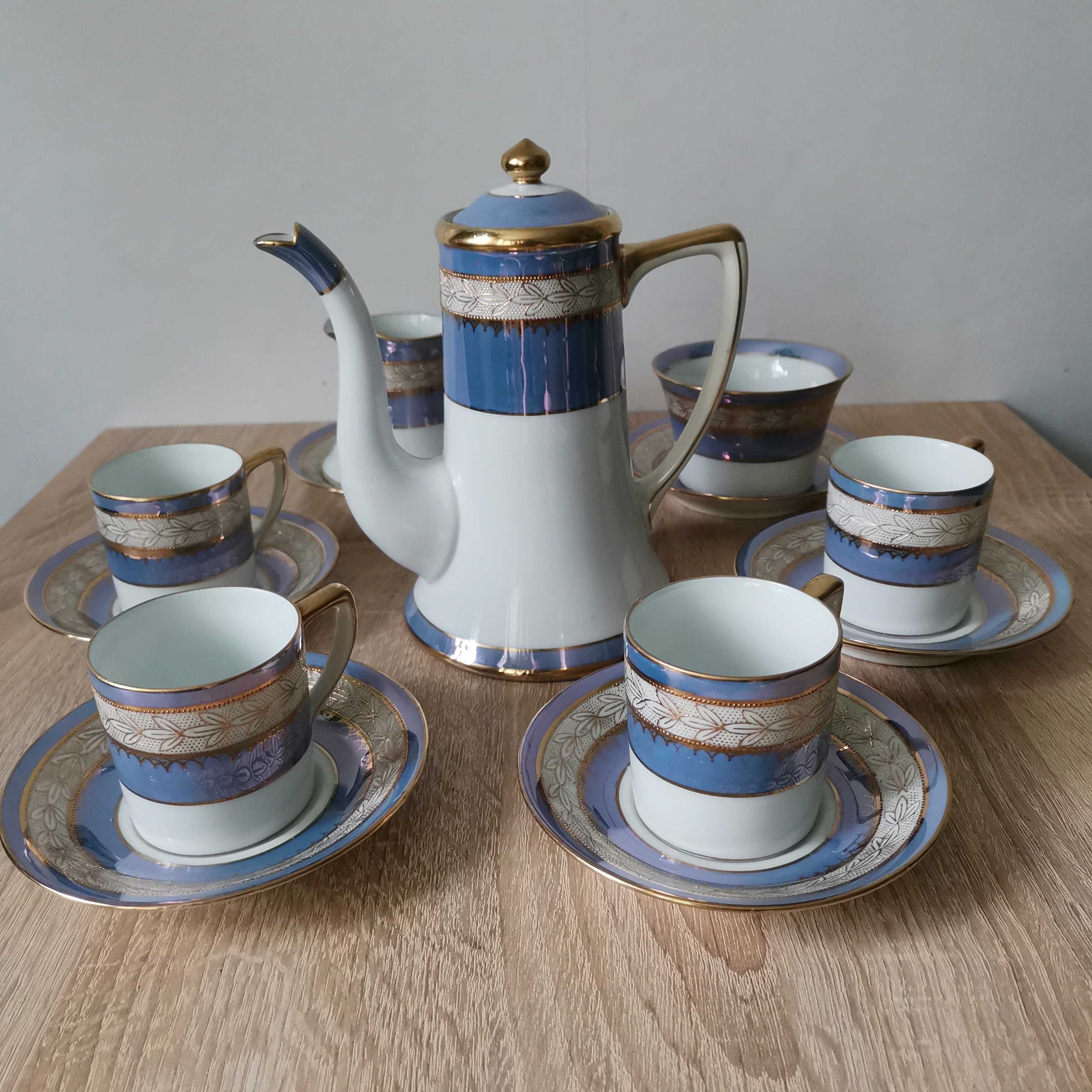 Noritake  винтажный кофейный сервиз Япония с позолотой