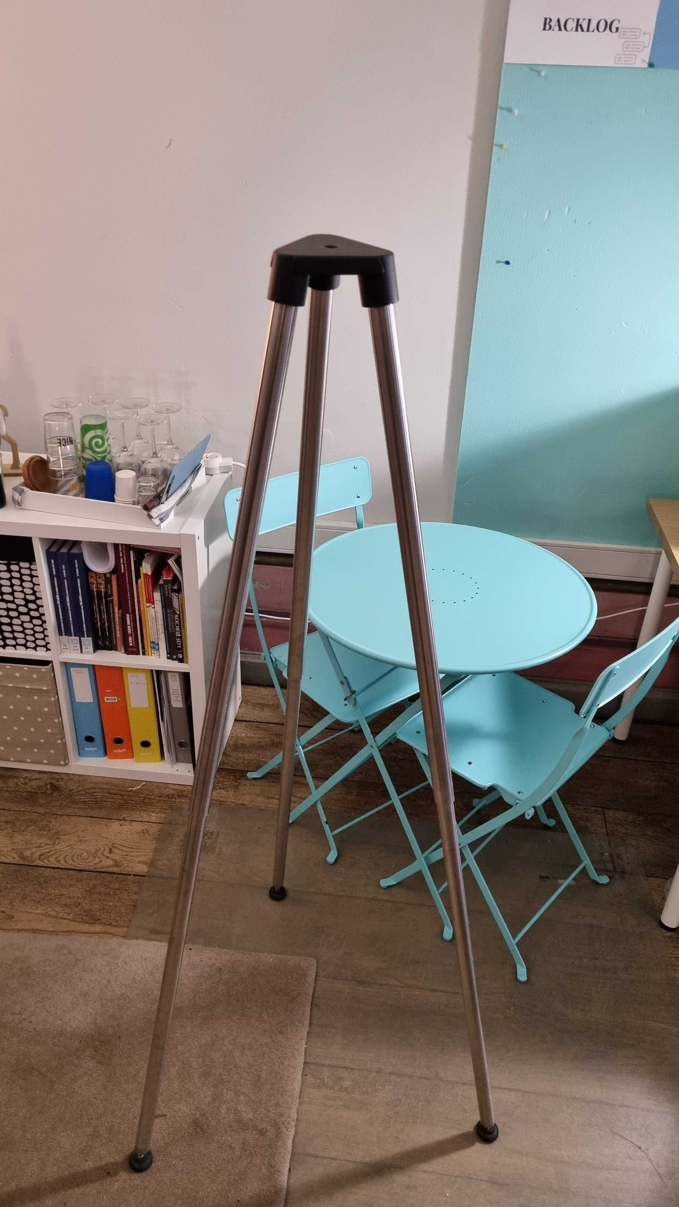 Tripé em INOX para equipamento/Candeeiro/telescópio etc