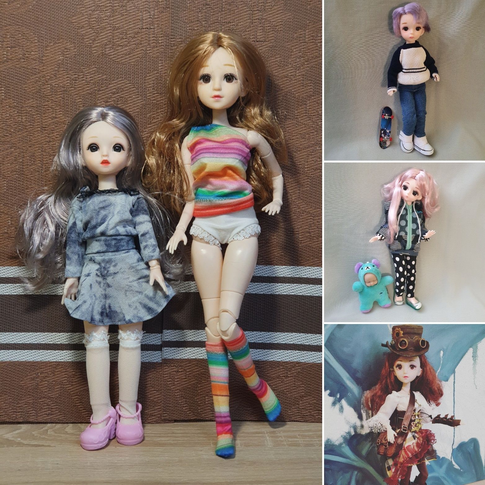 Бжд лялька 42 см, шарнірна bjd и одежда Барбі