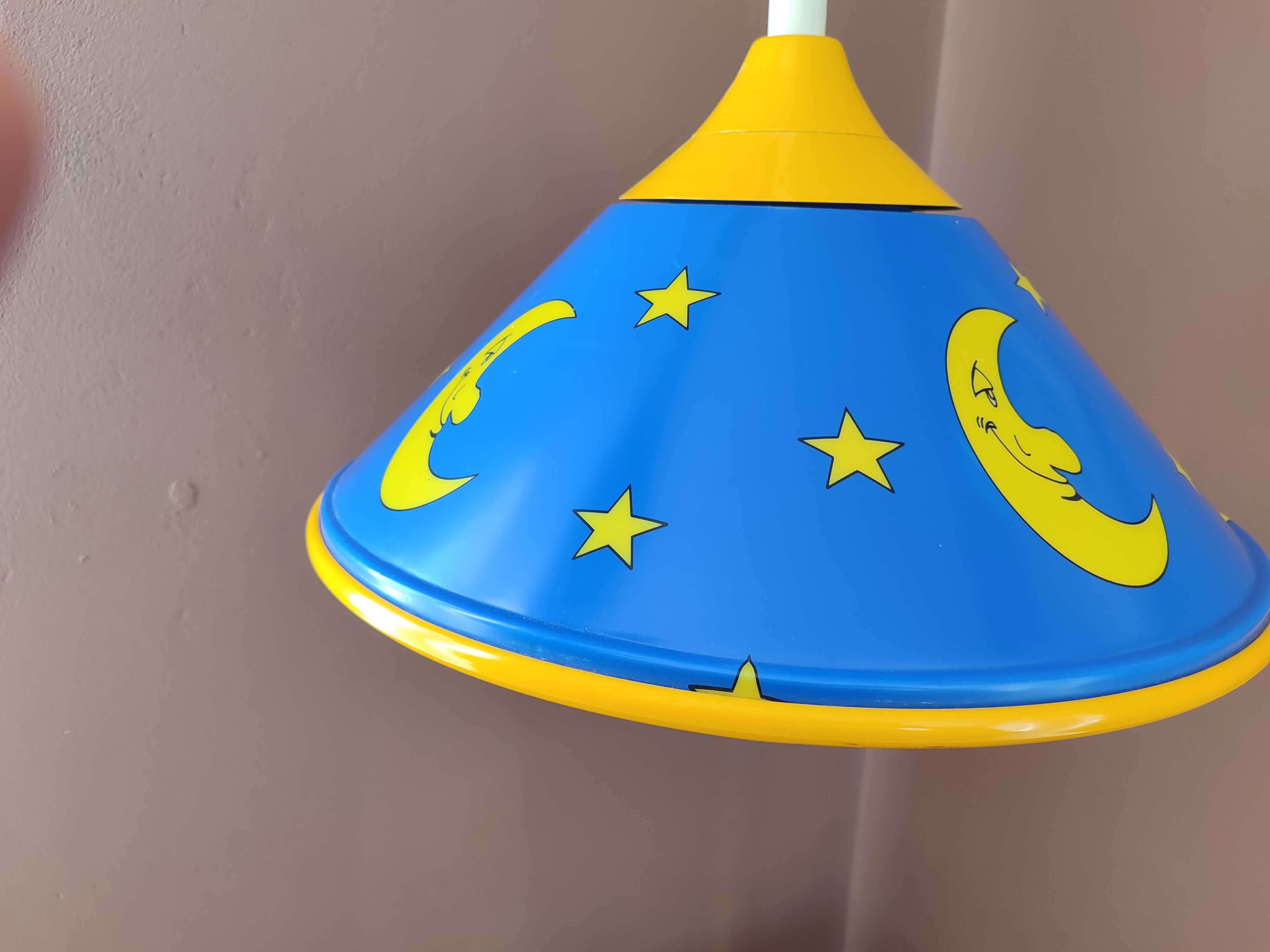 Lampa dziecięca -żyrandol Luminex- jak nowa księżyc i gwiazdki