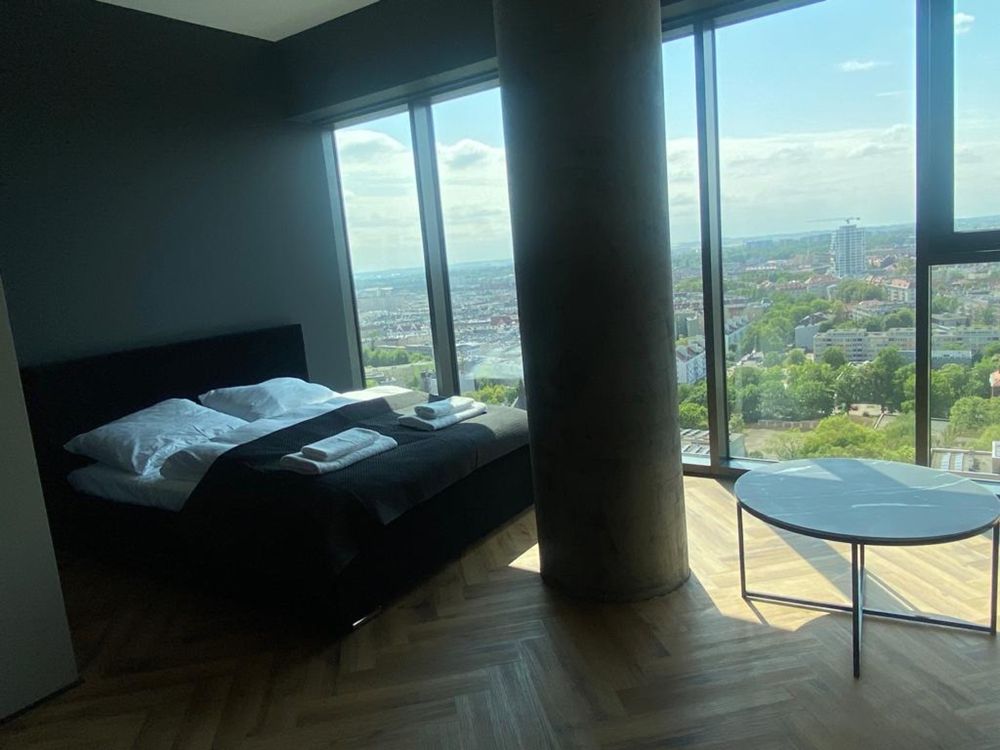 Hanza Tower Apartament na doby 21 piętro PIĘKNY WIDOK NA MIASTO