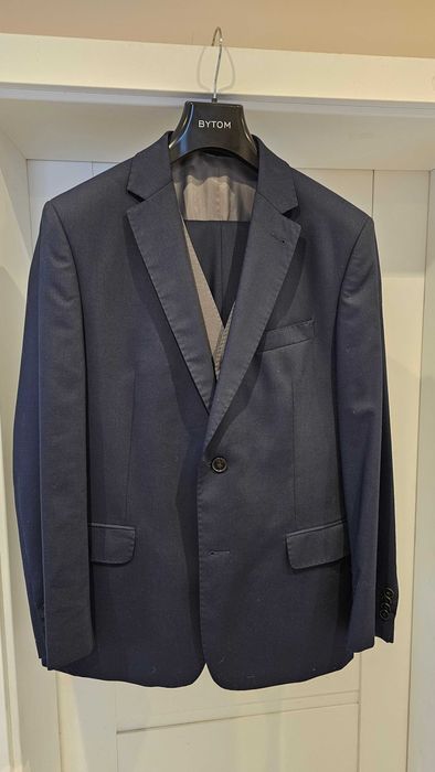 Garnitur BYTOM granatowy 3-częściowy