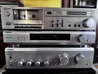 Zestaw SONY Wzmacniacz TA-FE530R, Tuner ST-SE520, Magnetofon KC-33,