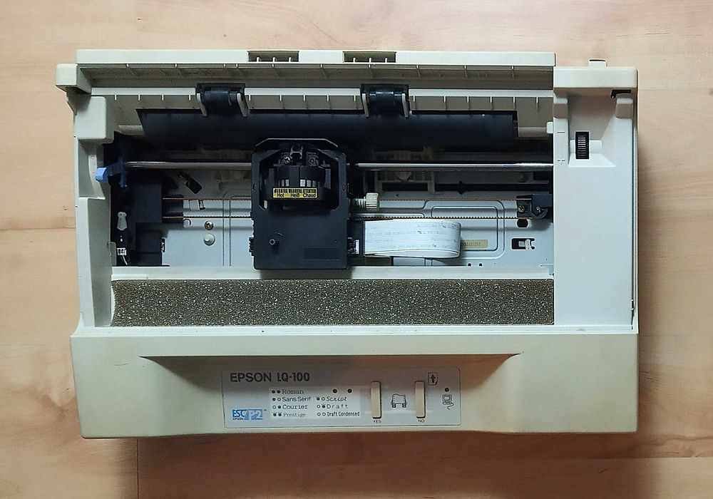 Drukarka igłowa Epson LQ-100 + taśmy [Amiga] [Retro PC]