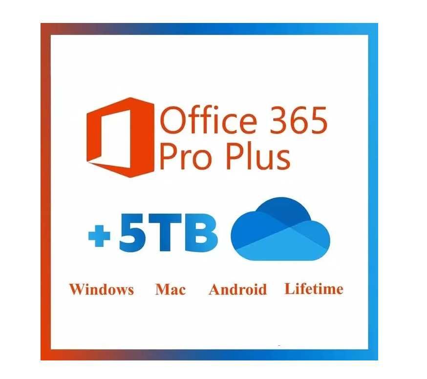 Ліцензія Microsoft Office 365‼️+5TB OneDrive! PC/MAC Назавжди-NEW2024