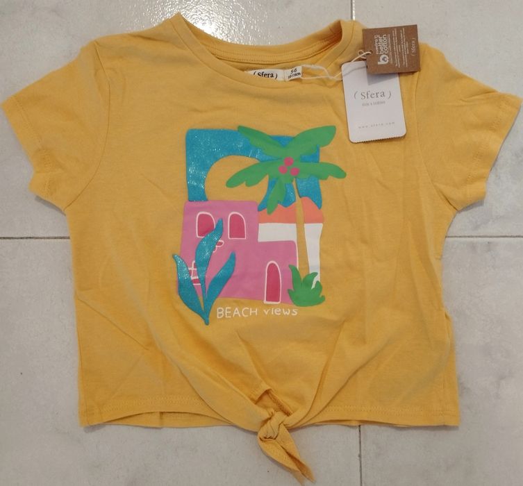 T-shirt Amarela Nova da Sfera