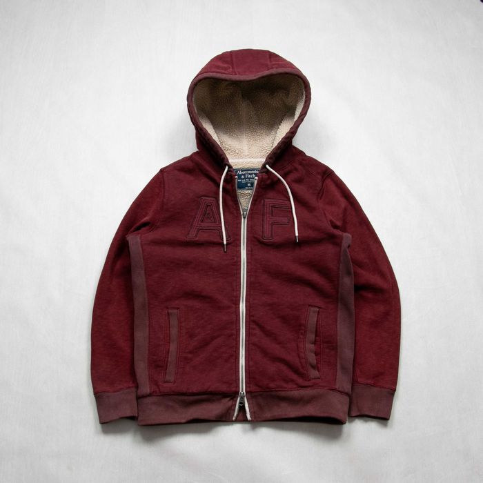 Abercrombie&Fitch y2k hoodie sherpa bluza z ociepleniem XS damska