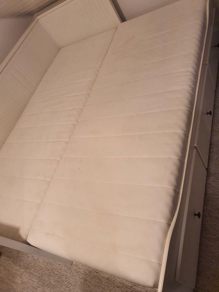 Łóżko / leżanka 2 osobowa Ikea Hemnes biala