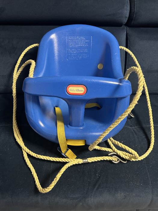 Huśtawka niebieska little tikes plastikowa