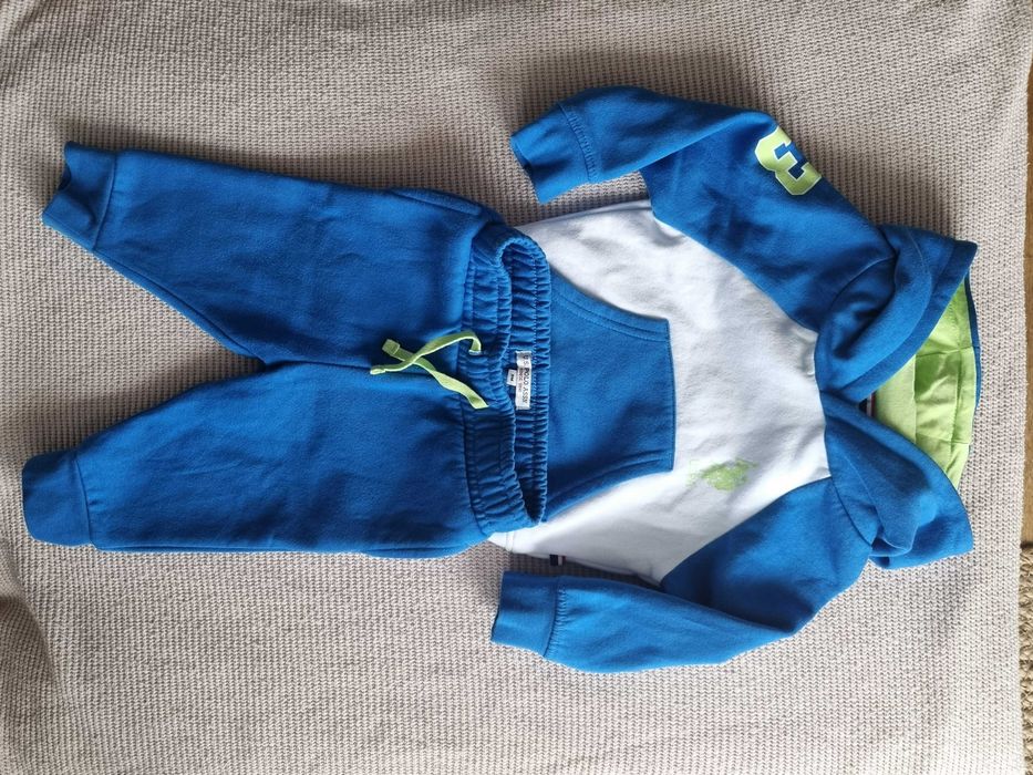 Bawełniany dres chłopięcy U.S. Polo Assn. Rozmiar: 9 miesięcy.