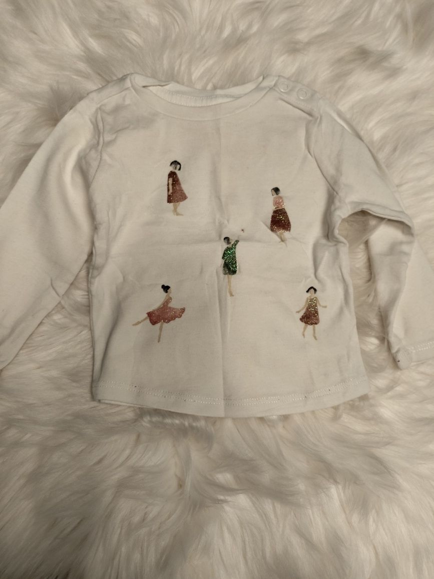 Zestaw bluzek rozmiar 68 Benetton Baby Reserved