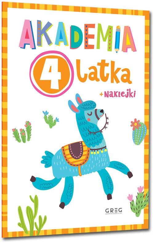 AKADEMIA 4-latka z naklejkami GREG baw się i ucz dla dzieci