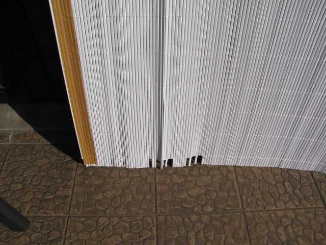 Osłona na płot balkon barierkę TENAX Colorado 1,50 x 5 m biała