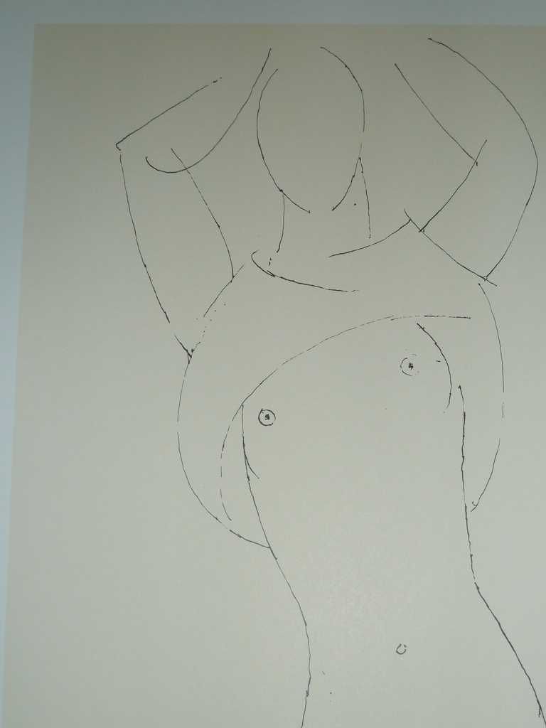 TADEUSZ KULISIEWICZ - "Akt" - 1972/82 r. - (duży format 51 x 41 cm)