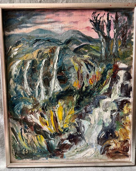 Obraz olejny na płótnie, 40x48,5 - wyprzedaż kolekcji prac Forsa