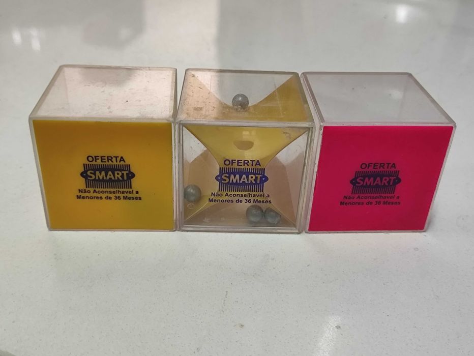 conjunto 3 Mini Puzzle quebra-cabeça 3d vintage