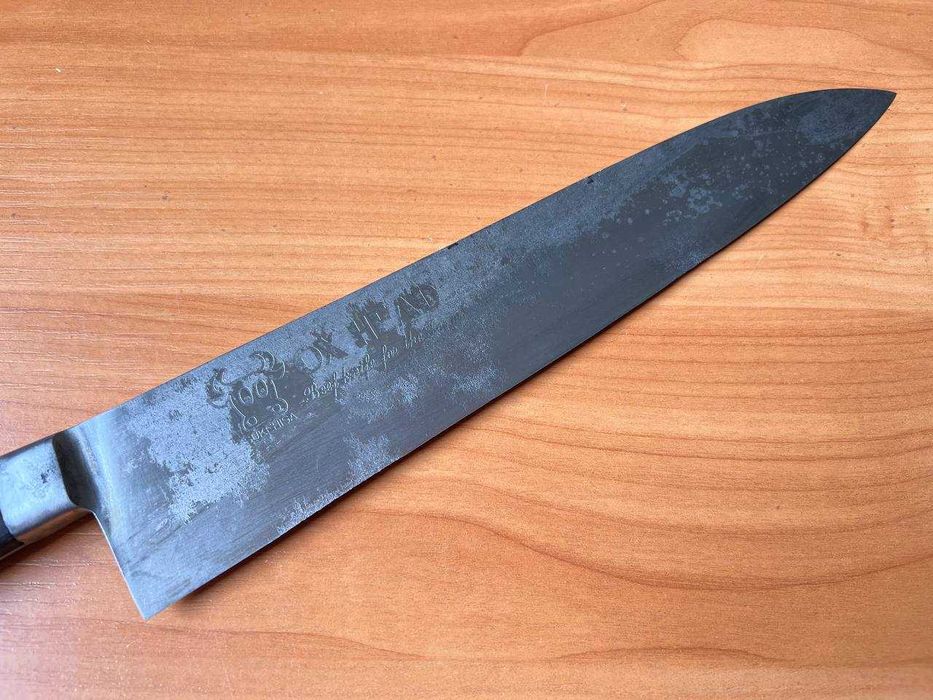 Кухонный японский Шеф-нож Гьюто Sukehísa из углеродистой стали 270мм