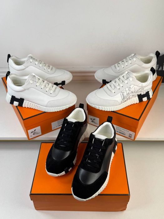 Кросівки білі/чорні замш ерме