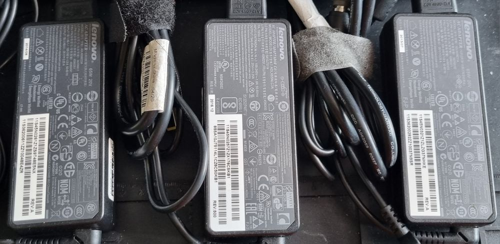 Oryg Zasilacz Ładowarka Lenovo 20v 3.25a.65w wtyk prostokąt thinkpad