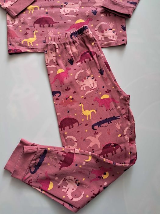 Super piżamka John Lewis, 100% bawełna, dinozaury, r. 122/ 7lat