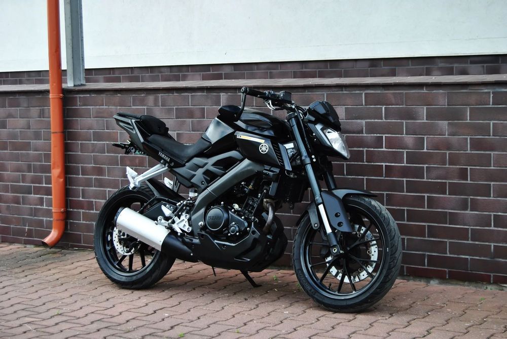 Yamaha MT 125 Abs Kategoria B A1 BLACK TECH BLACKTECH Czarny mat duke