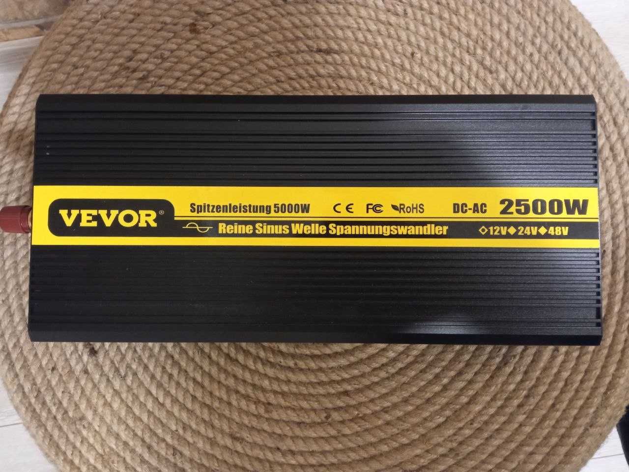 Інвертор VEVOR 2500W 230V с чистою синусоїдою