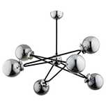 Lampa sufitowa żyrandol ALFA SAGITO CHROM 6x E14 LED (w zestawie!)
