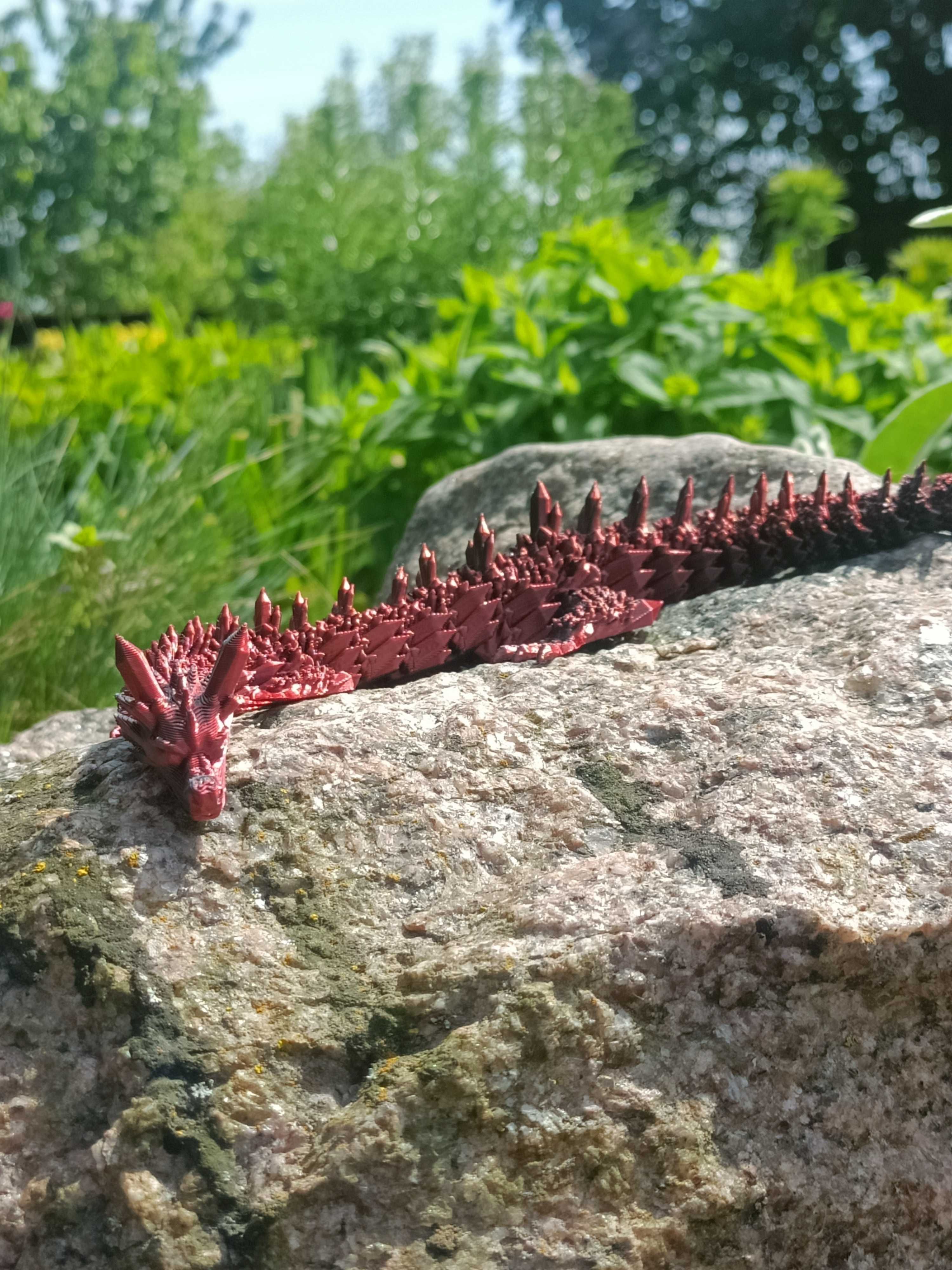 Smok Crystal Dragon 30cm - TikTok Przegubowa  zabawka Krystal Figurka