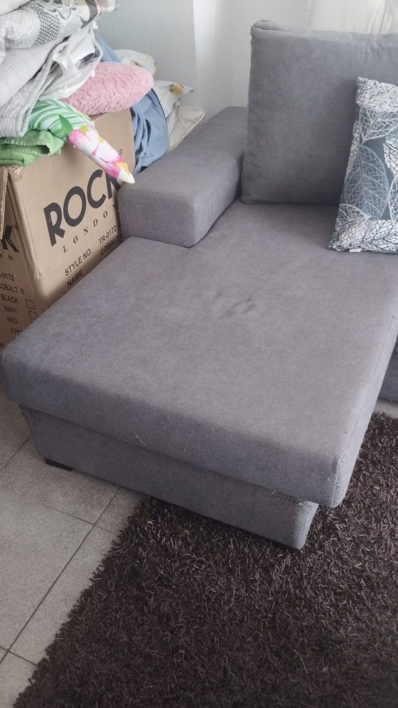 Vendo sofa 3 lugares com chaise long