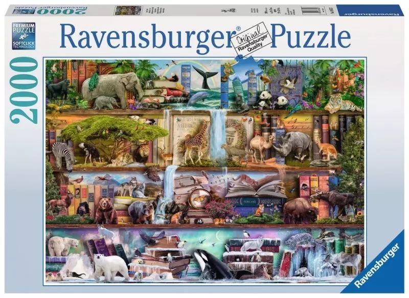 Puzzle 2000 elementów. Królestwo dzikich zwierząt. Ravensburger
