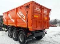 Przyczepa skorupowa 33m3 tandem tridem wywrotka