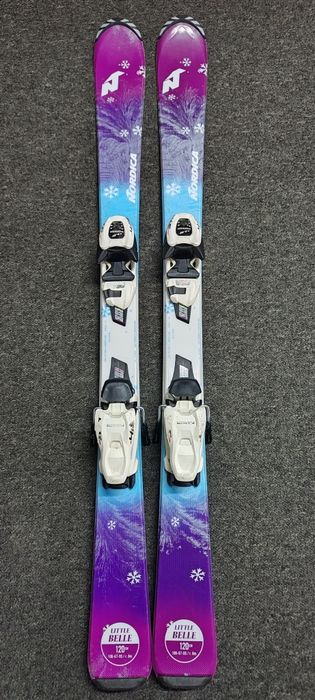 JUNIOR Narty 120 cm NORDICA LITTLE BELLE dla dziewczynki