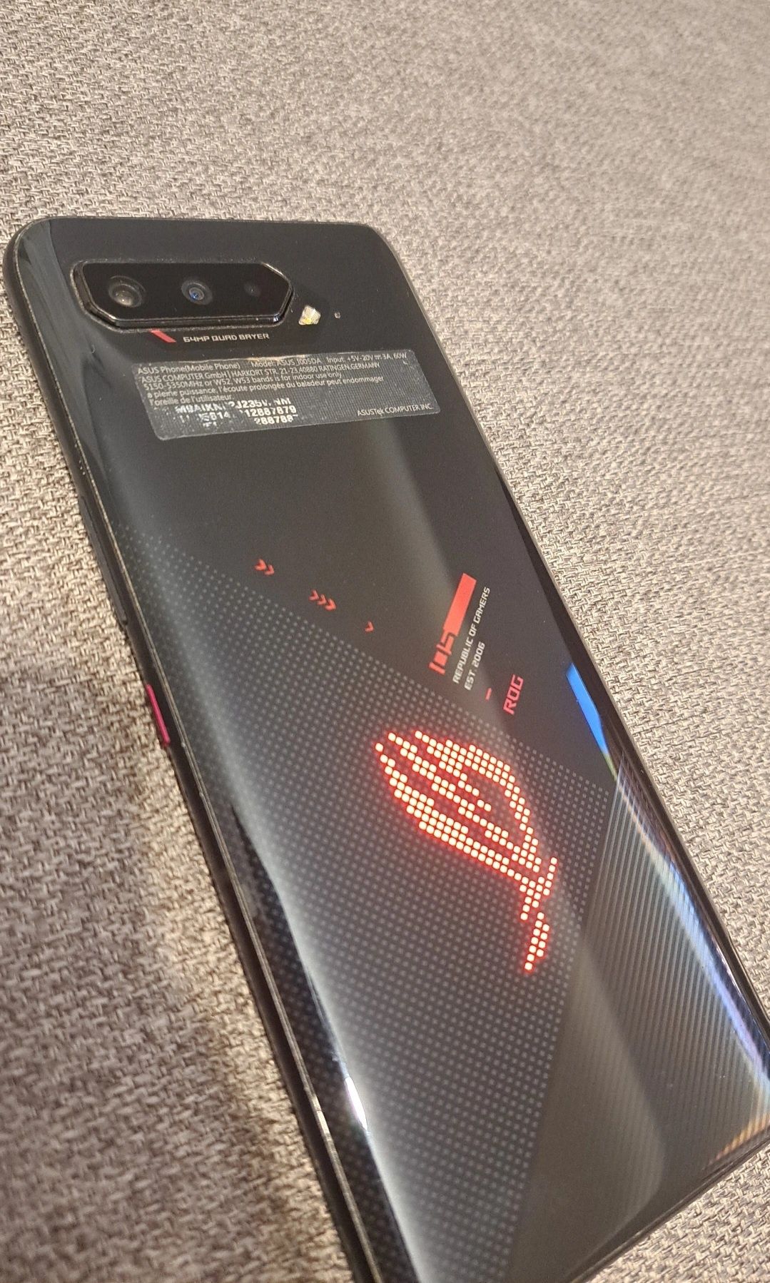 Asus rog Phone 5s 12/512gb 144hz