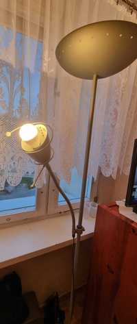 Lampa podłogowa z dwoma żródłami światła