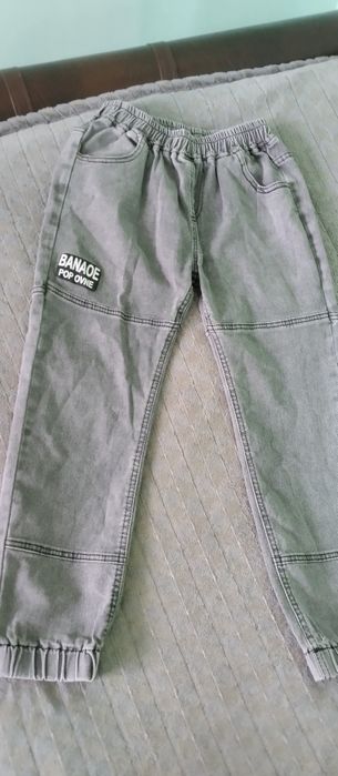 Джинсові сірі штани