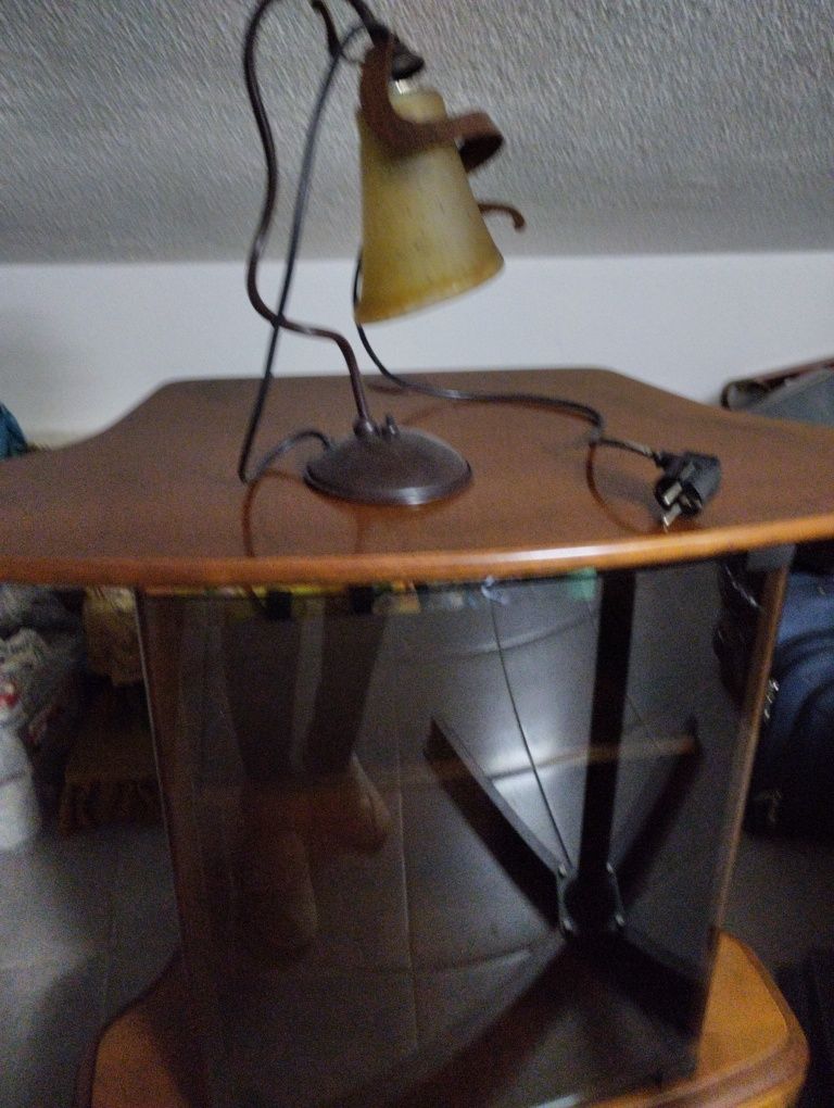 Candeeiro de mesa, côr bronze