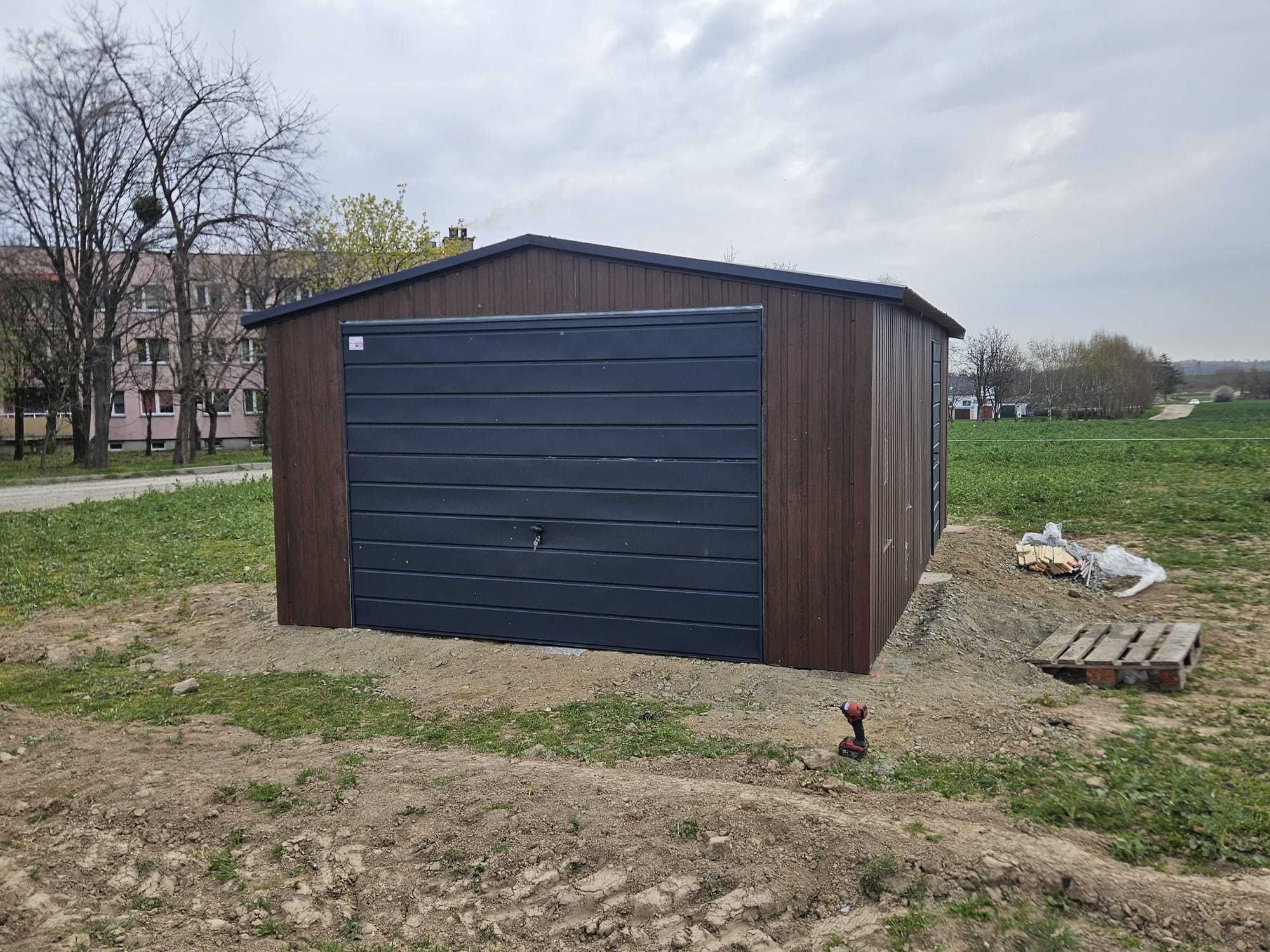 Garaż 4x6 Garaż blaszak Wiata Magazyn Garaże blaszane 4x5 3x5 5x7 6x5