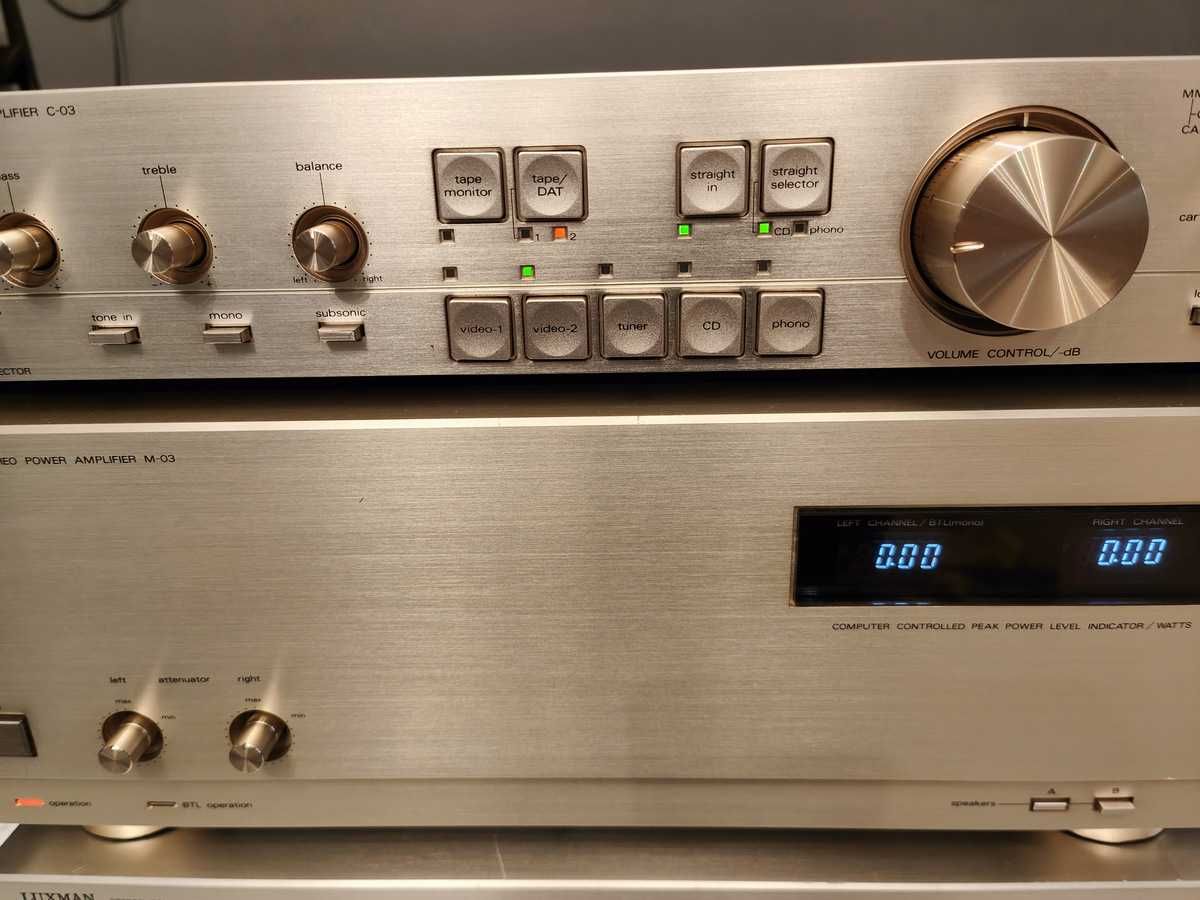LUXMAN M03 C03 ! Możliwość monobloków i 480w/8ohm ! Hi-END