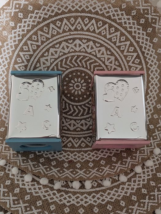 Mealheiros em prata laminada