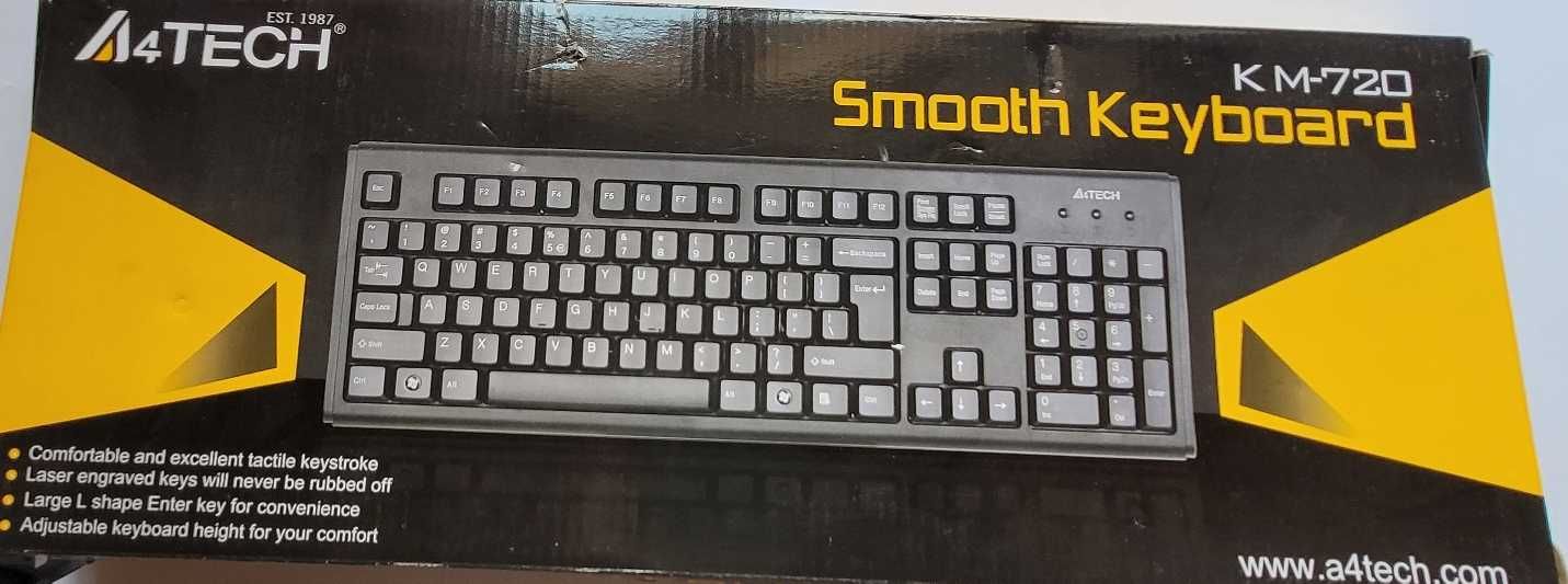 Клавіатура smooth keyboard km 72 a4tech  НОВА