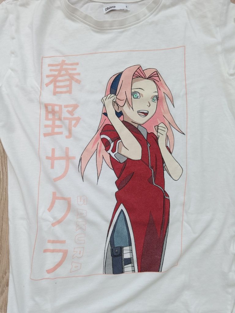 Koszulka, t-shirt Naruto i Sakura