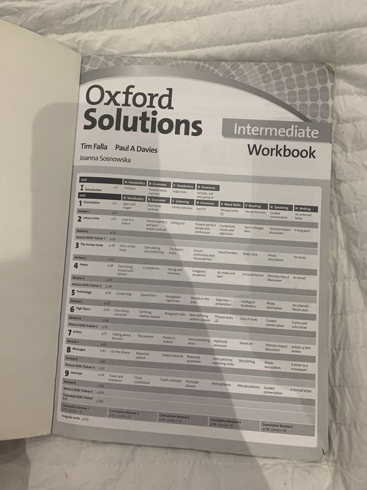 Oxford Solutions Intermediate workbook oxford matura support ćwiczenia